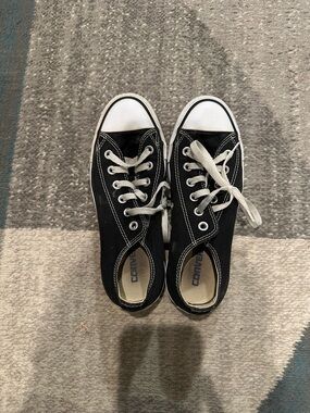 Converse Black and White Low-Top Canvas Sneakers